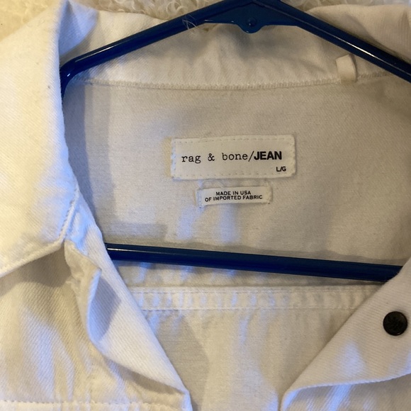 White rag and bone lightweight jean jacket. Sz. L. - Picture 3 of 6